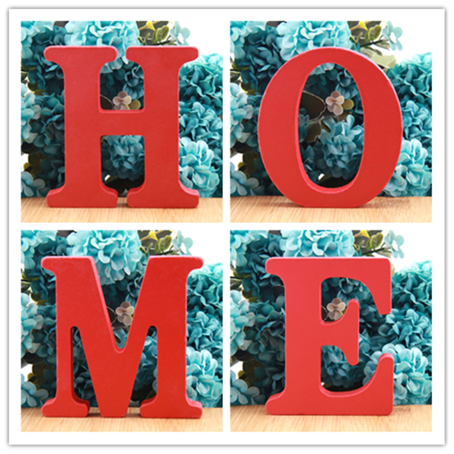 Art Craft Letter A - 1 adet 10CMX10CM kırmızı sanat zanaat