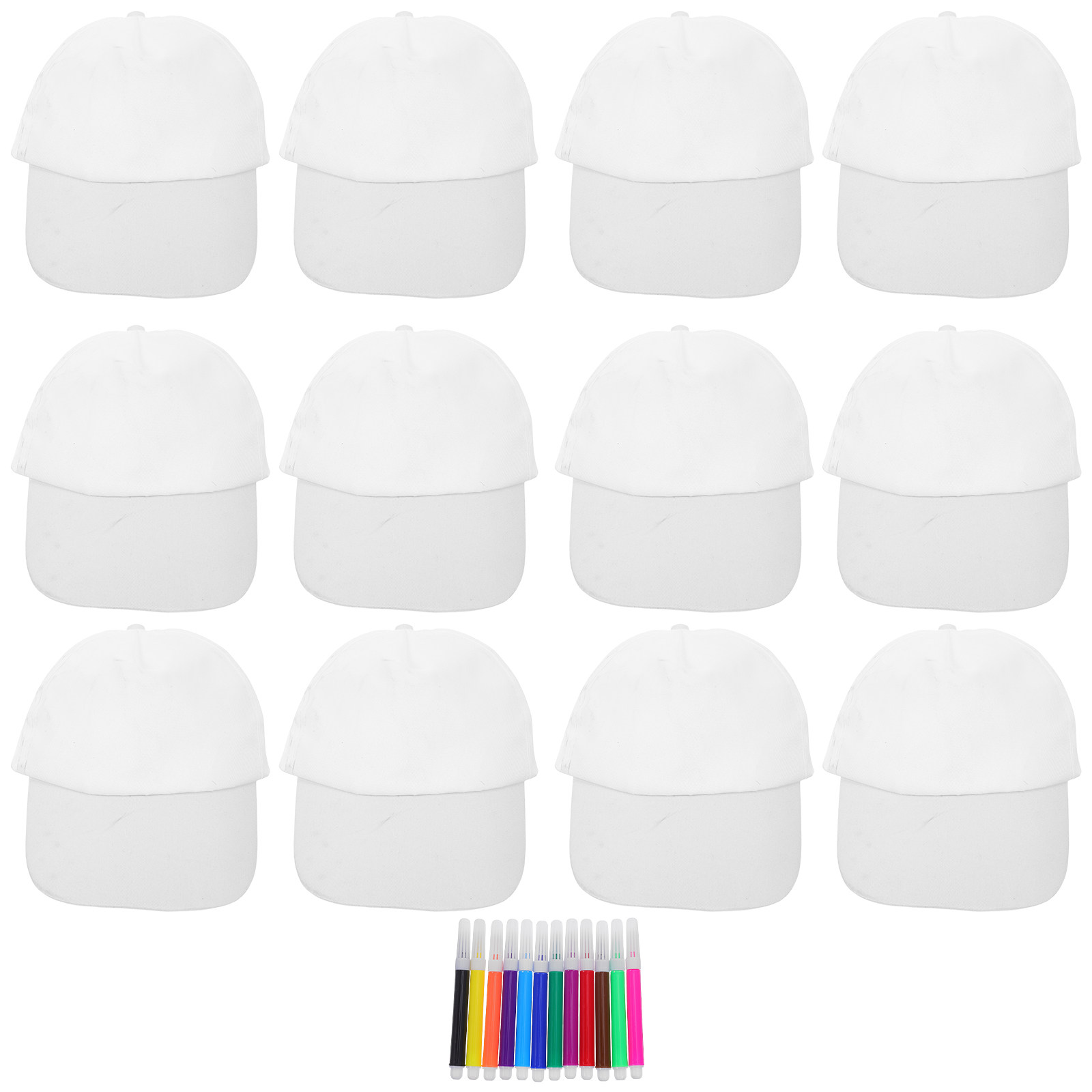 Art Craft Diy - 1 Set Çocuk Beyzbol Şapkası Düz