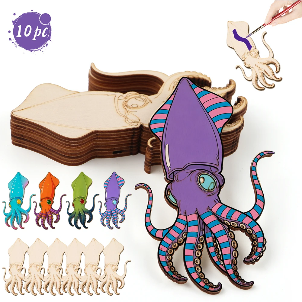 Art Craft Diy - 10 adet/takım Bitmemiş Ahşap El Sanatları