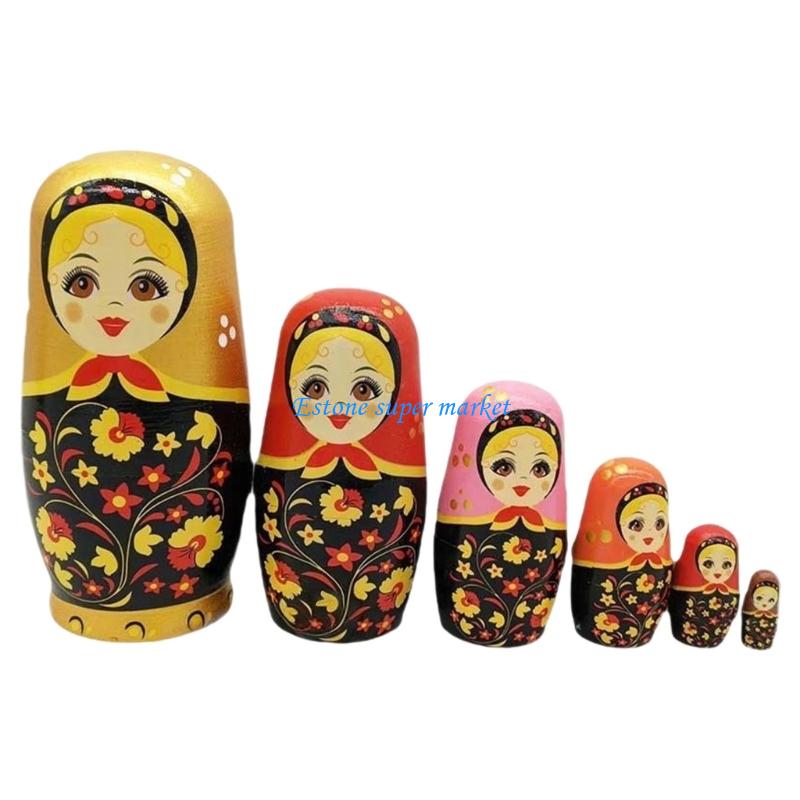 Art Craft Girl - 090B 6 Katmanlı Rus Yerleştirme Bebekleri