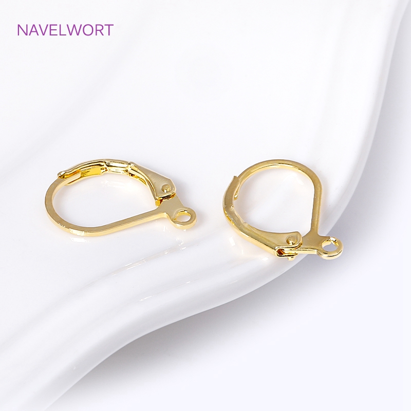 Art Craft Diy - Moda fransız küpe kolu-geri küpe 18K