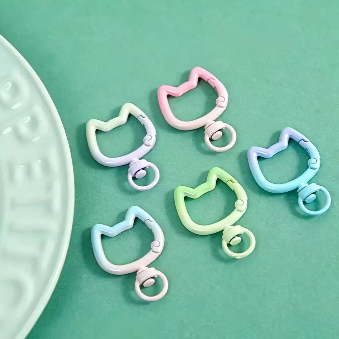 Art Craft Gifts - 5-10 adet degrade sevimli kedi toka