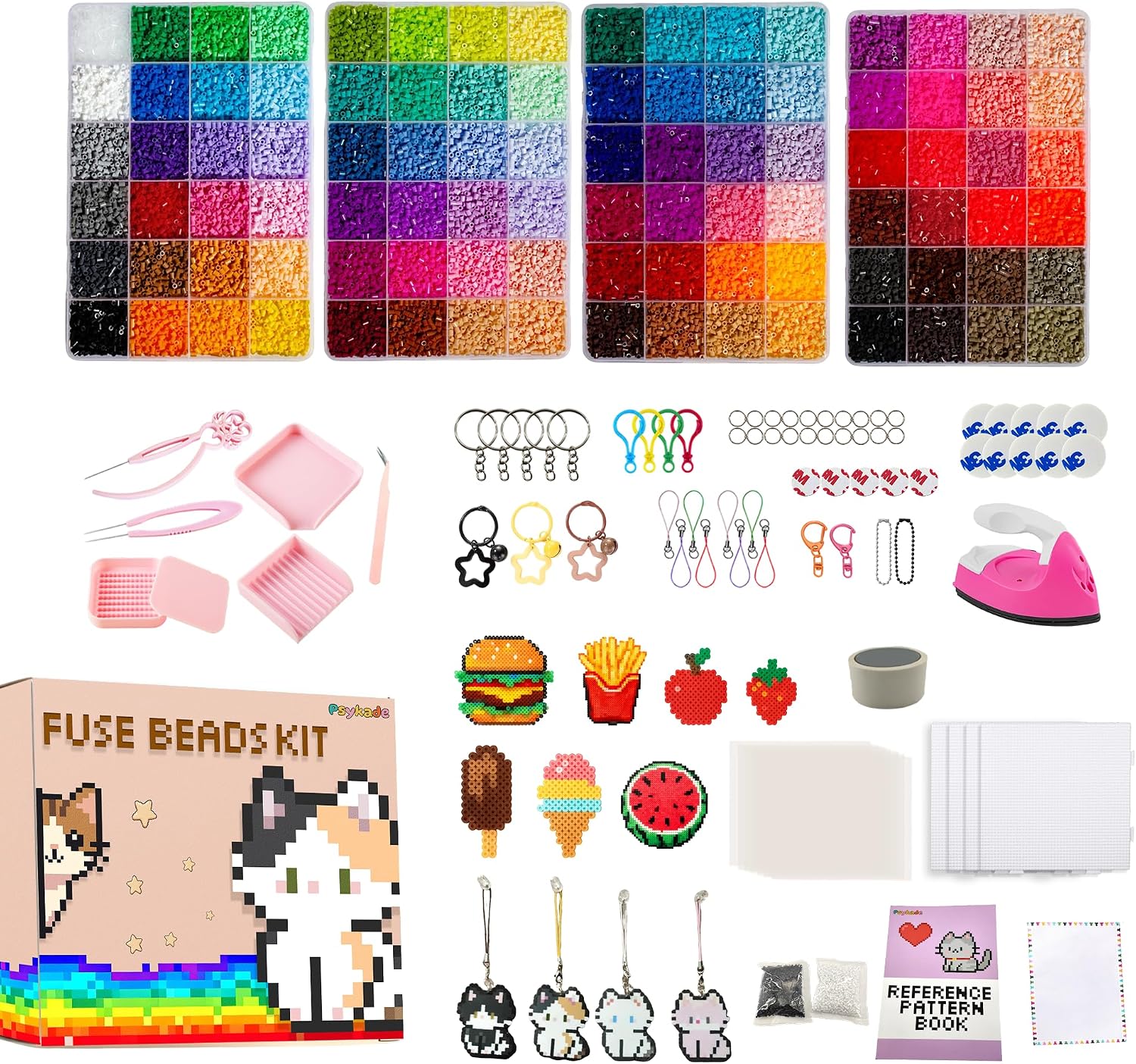 Art & Craft Kids Salon - Sigorta Boncuk Seti-Kolay Kendin Yap-96 Renk