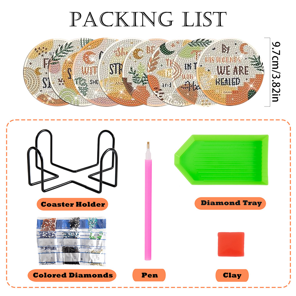 8 Parça/Set Elmas Boyama Barda - Art Craft And Design incelemesi ve fiyatı