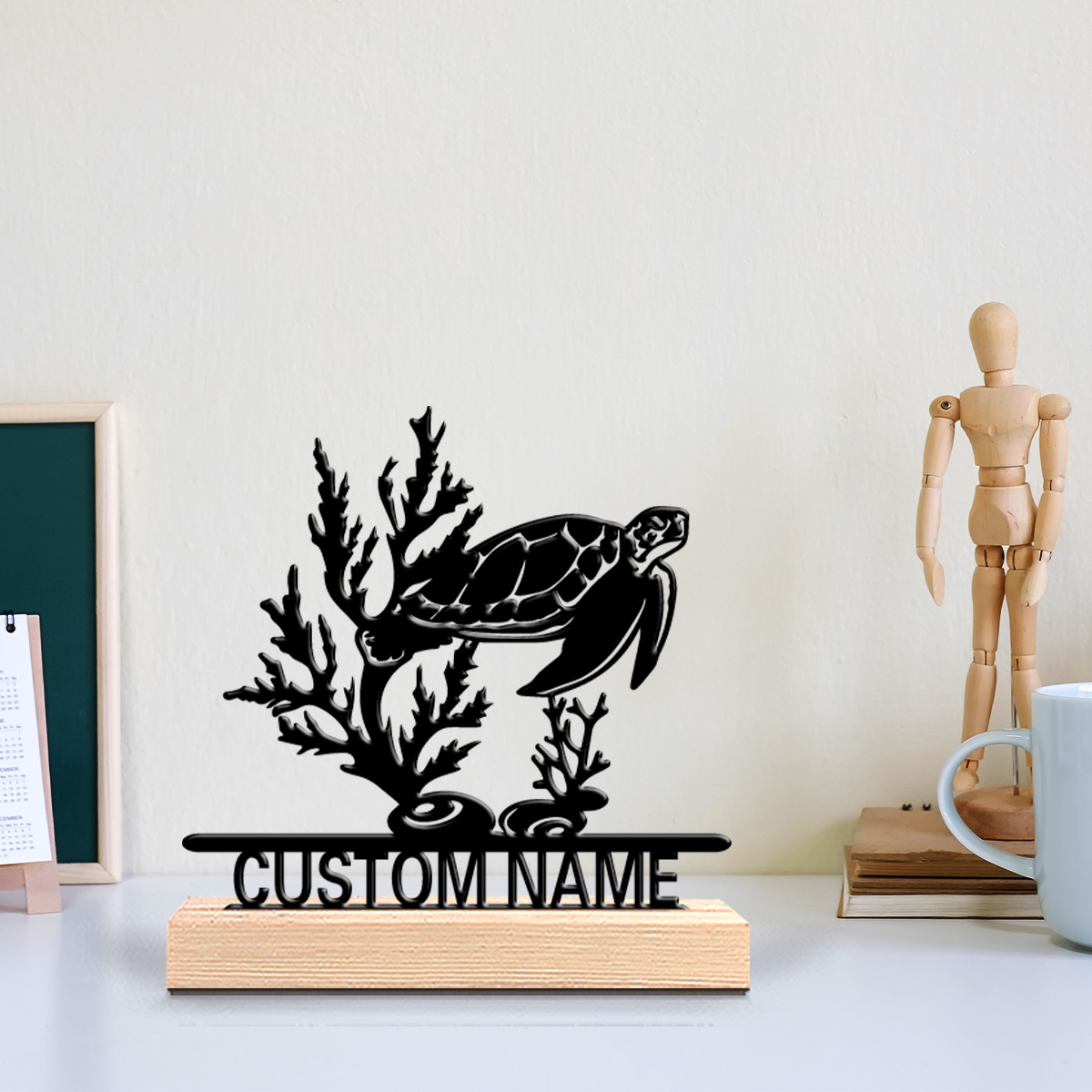 1 adet Soyut Deniz Kaplumbağas - Art Craft Letter A incelemesi ve fiyatı