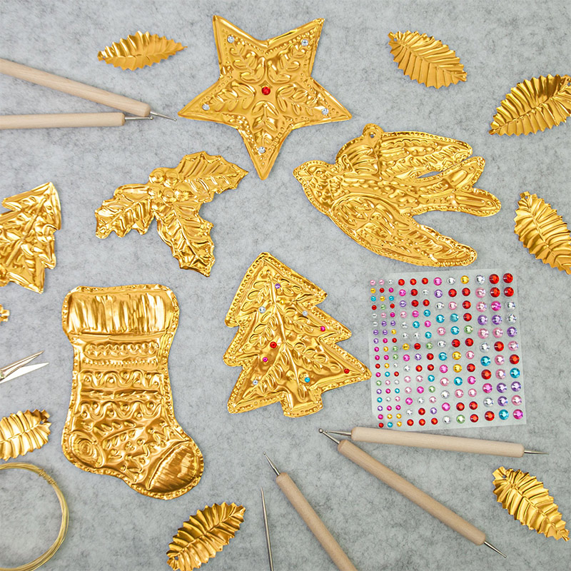 DIY Altın Folyo Sanat Rölyef N - Art Craft For Christmas incelemesi ve fiyatı