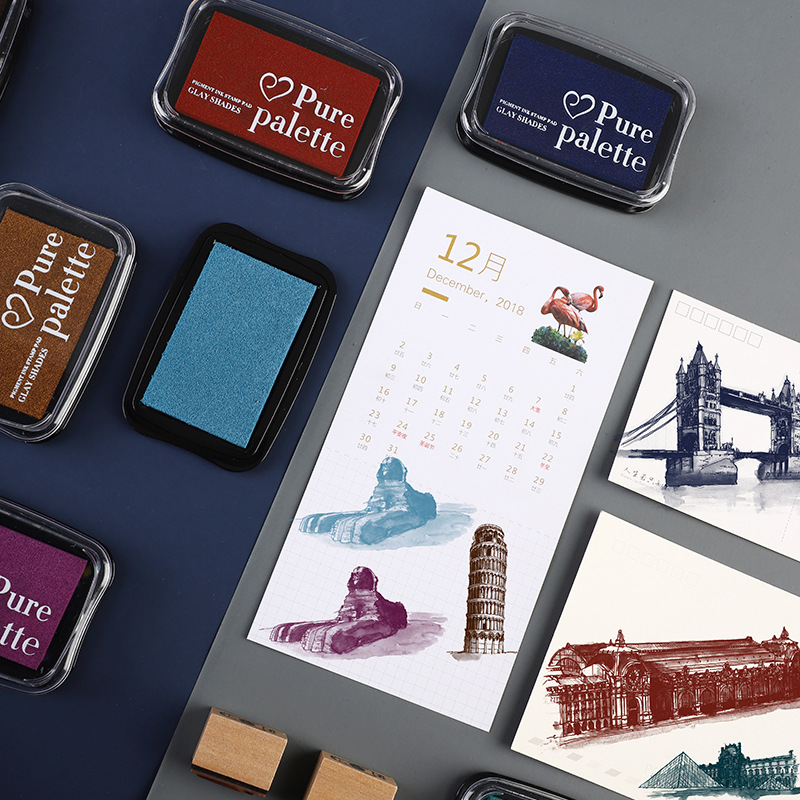 12 renk Büyük Boy Vintage Inkp - Stamping Ink Pad incelemesi ve fiyatı