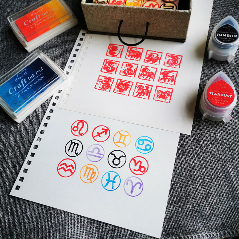 DIY Oniki Zodyak Mühürler Onik - Stamping Ink Pad incelemesi ve fiyatı