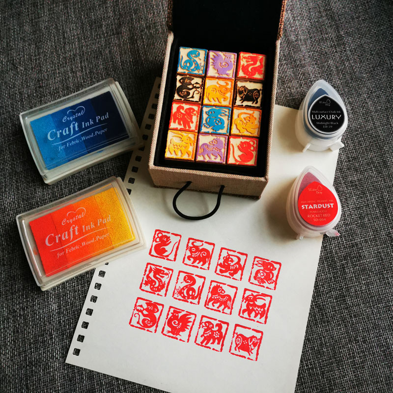 DIY Oniki Zodyak Mühürler Onik - Stamping Ink Pad incelemesi ve fiyatı
