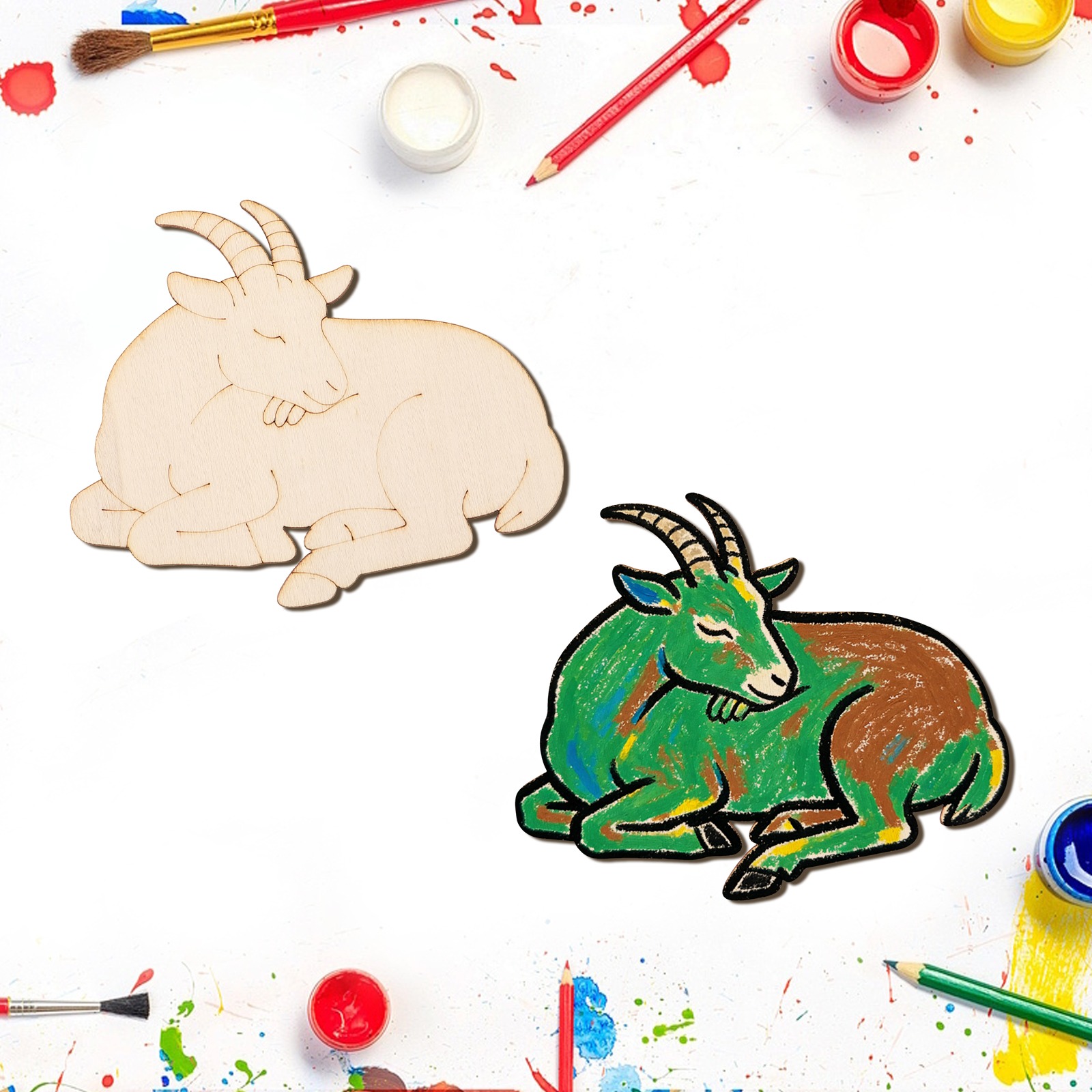 10 adet/takım Bitmemiş Ahşap K - Art Craft Diy incelemesi ve fiyatı