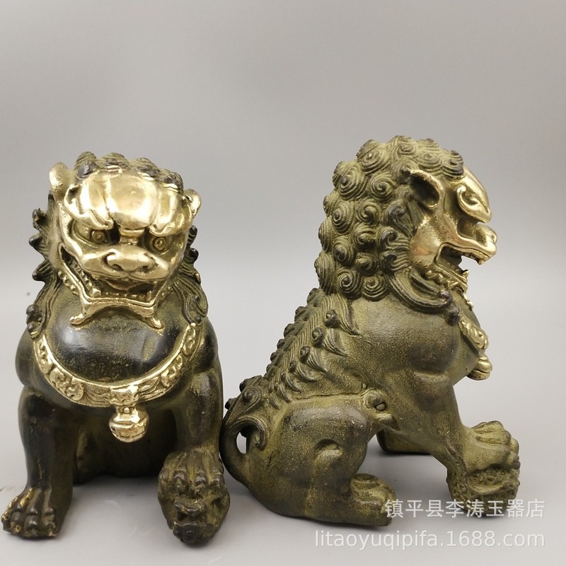 Pirinç çift kulaklı bakır çanl - Art Craft Lion incelemesi ve fiyatı