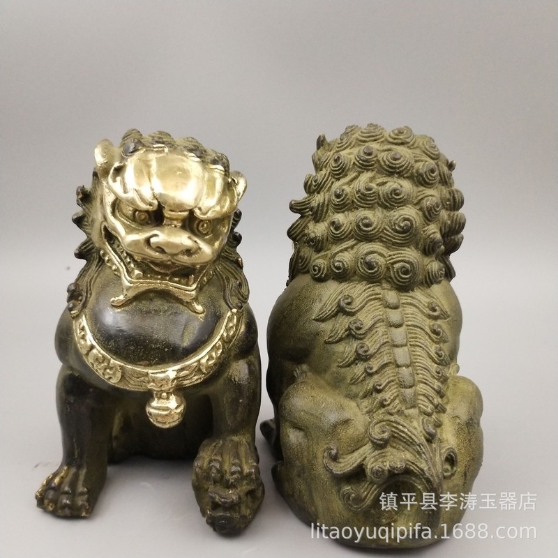 Pirinç çift kulaklı bakır çanl - Art Craft Lion incelemesi ve fiyatı
