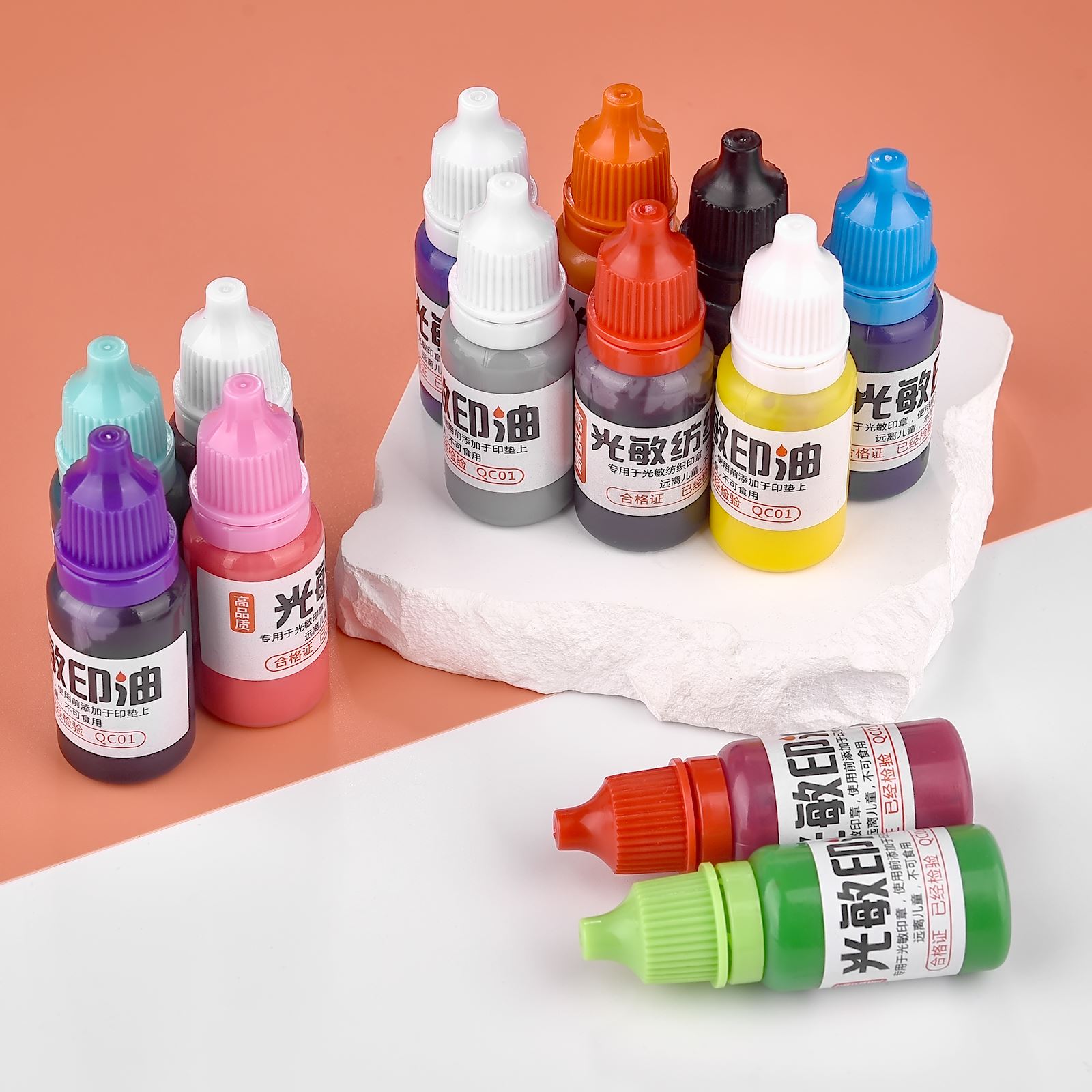 10 ml Dolum Mürekkebi 13 Renk  - Stamping Ink Pad incelemesi ve fiyatı