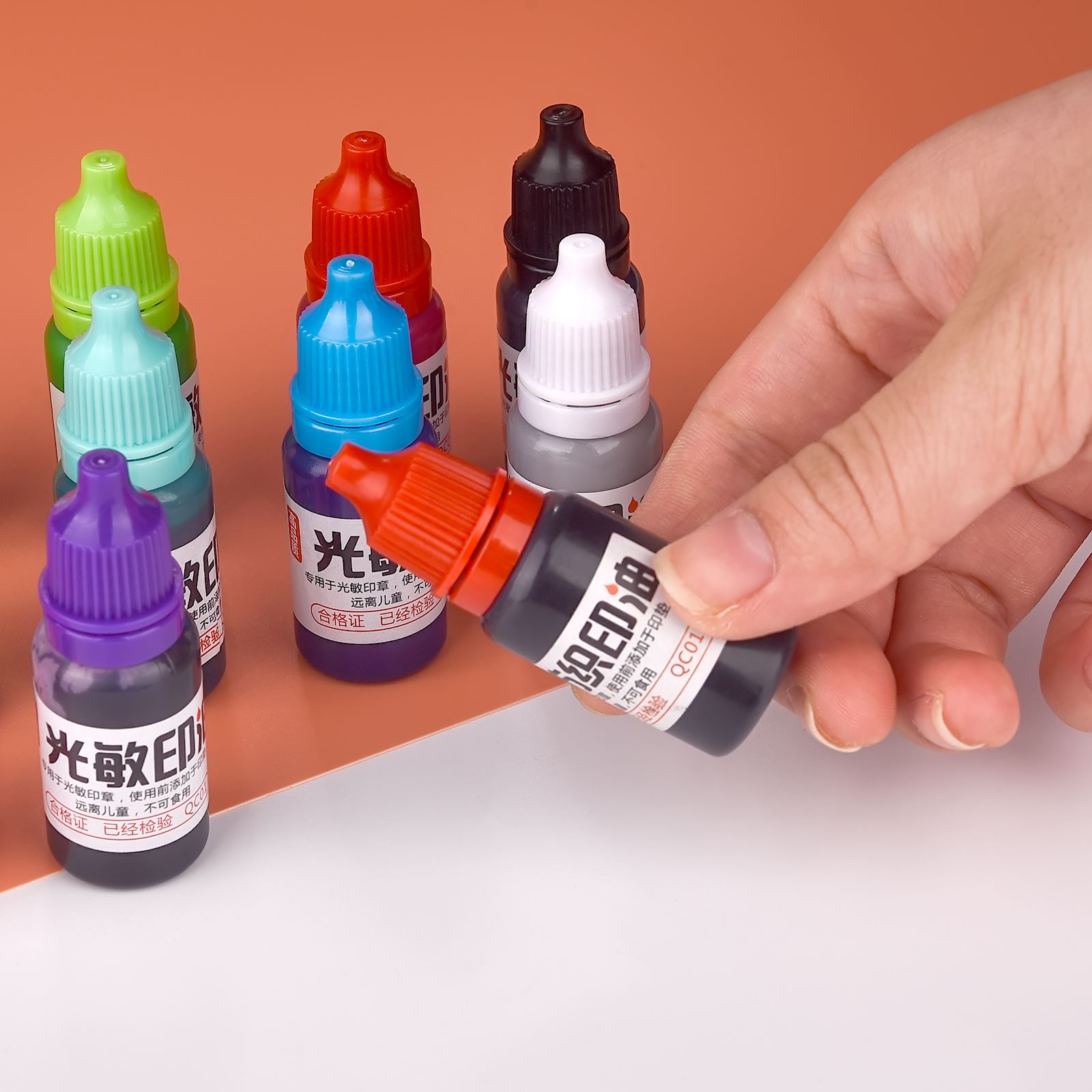 10 ml Dolum Mürekkebi 13 Renk  - Stamping Ink Pad incelemesi ve fiyatı