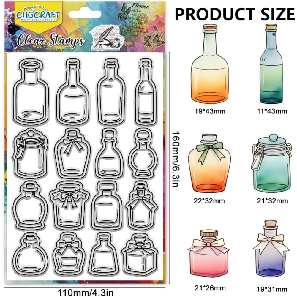 Çeşitli Şişe Stili Şeffaf Damg - Stamping Ink Pad incelemesi ve fiyatı